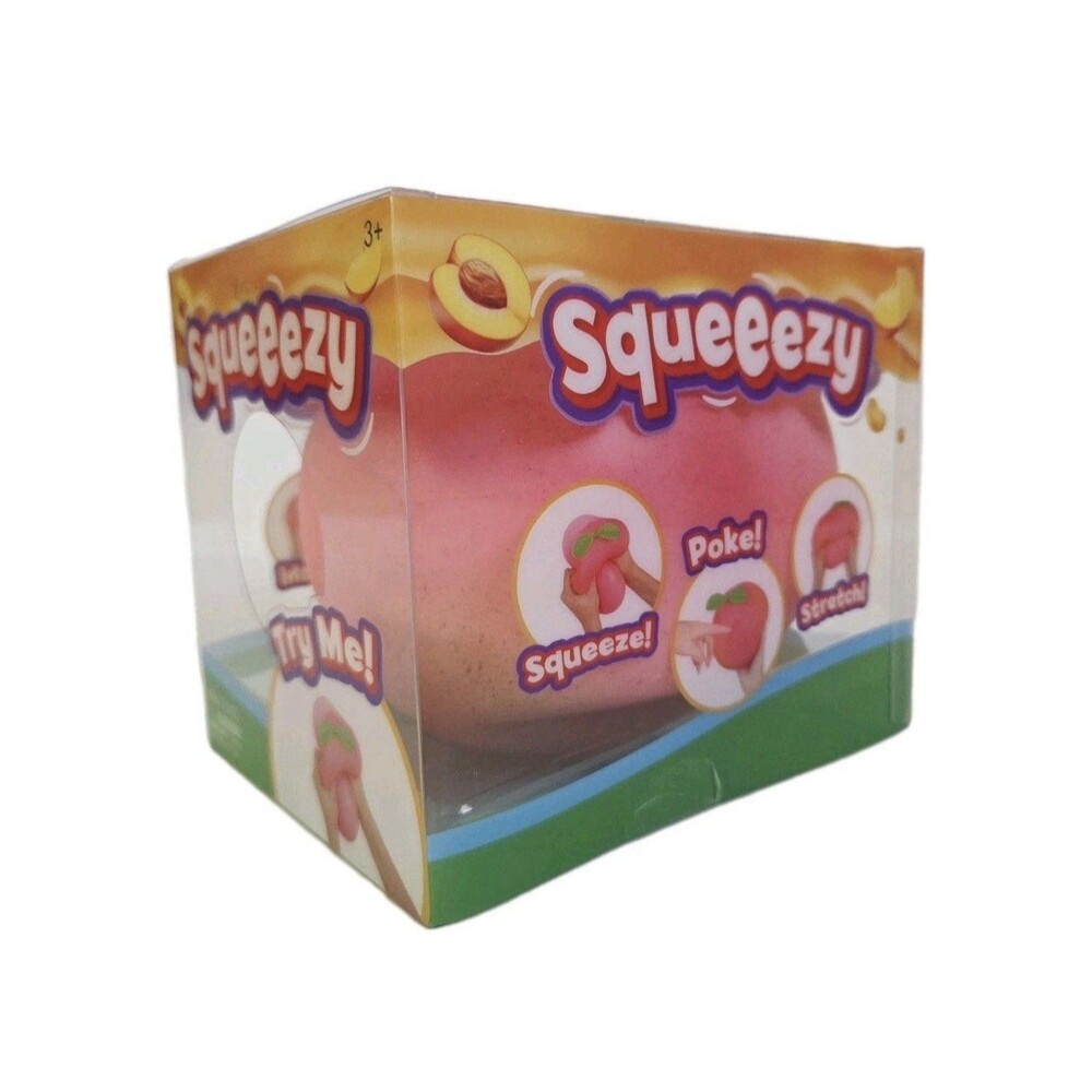 Jumbo SQUEEZY PEACH Squishy by Sunny Days, Viral XL Fruit Squeeze Toy SHIP NOW